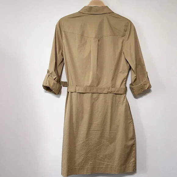 Untuckit Kaia Safari Shirt Dress Size 4 - Picture 5 of 5